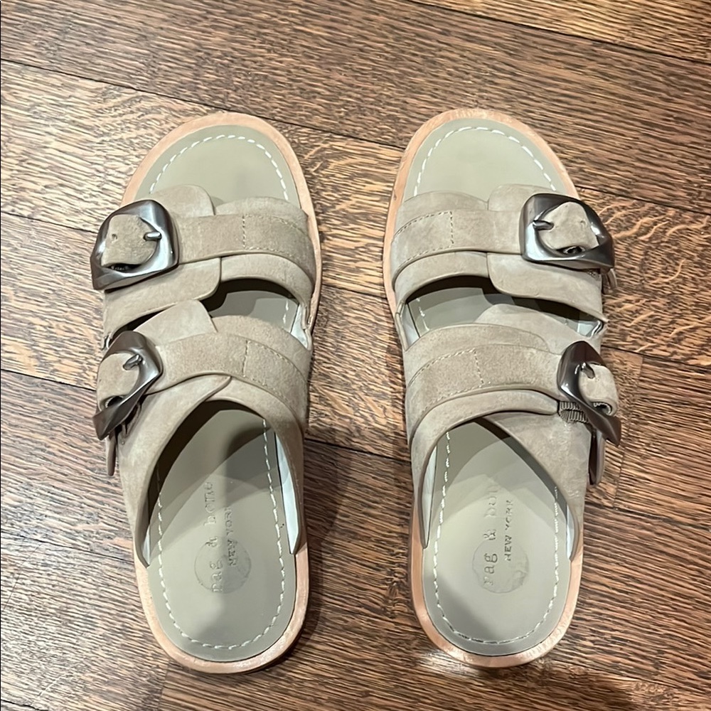 Rag and Bone Trinity Double Buckle Sandals